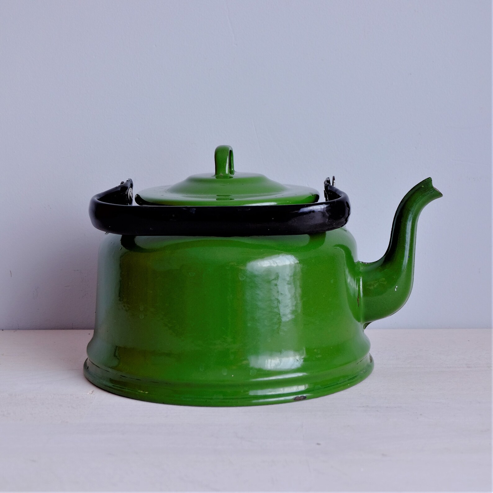 Großer grüner Emaille Wasserkessel UdSSR 1960er Jahre | Etsy