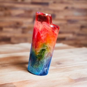 Rainbow Lighter Case, Resin Lighter Holder, Pride Lighter Case