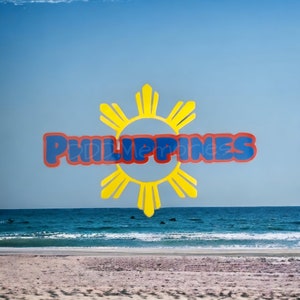 Philippines Pride Decal: 5"x3" Bumper/Window Sticker