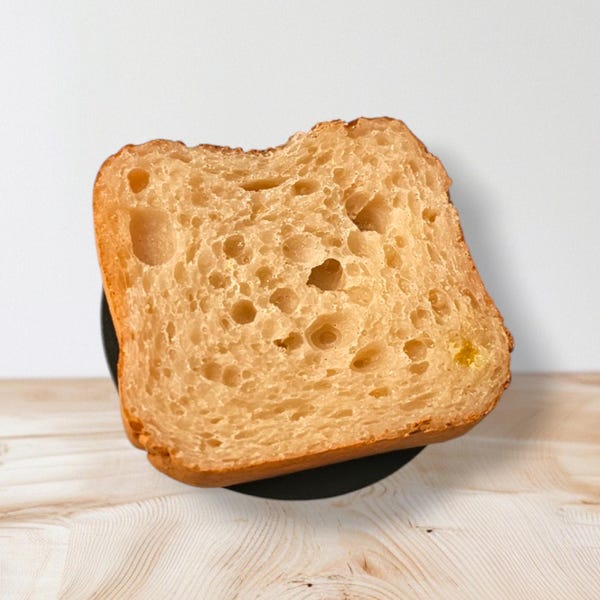 Buttered Toast Phone Grip: Realistic Food, Handmade Epoxy Resin, Magnetic Option
