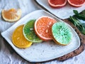 Scented Citrus Slice Phone Grip: Handmade Fruit Accessory, Magnetic Option