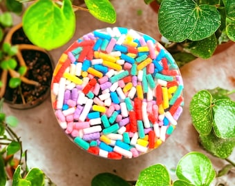 Sprinkle Phone Grip: Candy Resin, Magnetic Option