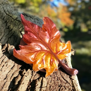 Ahornblatt Handy Griff, Herbst Blatt, handgemacht ~ Option für magnetische Handy Griffe verfügbar
