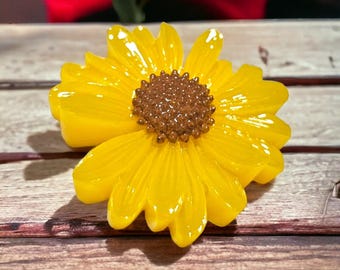 3D Sunflower Badge Reel, ID Holder, Retractable Badge Reel, Belt Clip, Alligator Clip