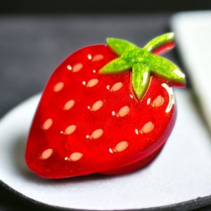 Strawberry Phone Grip - Magnetic Phone Grip Option Available