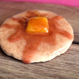 Handgefertigter Pfannkuchen-Handygriff, Pankeki, Duft ~ magnetischer Telefongriff-Option verfügbar