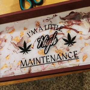 Custom Marble Trinket Tray ~ Personalized Tray for Jewelry ~ Rolling Tray