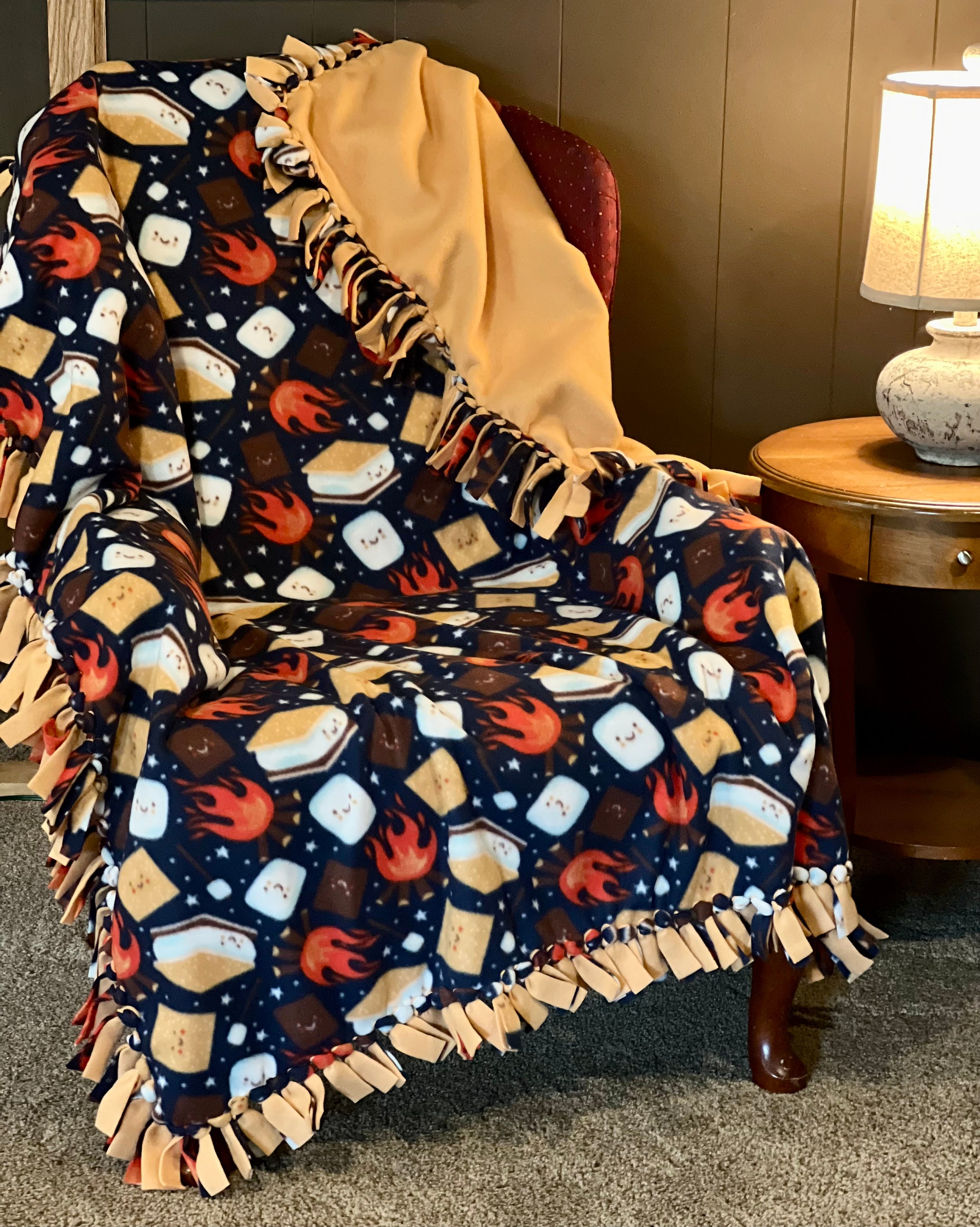 Hand Tied Blanket Etsy