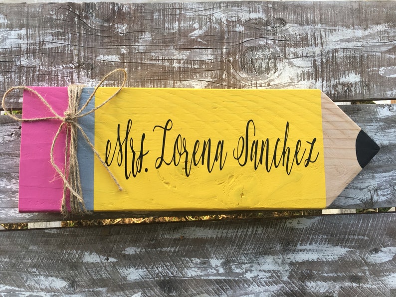 Personalized Wooden Teacher Pencils Image 0