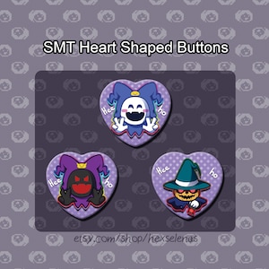 SMT Heart Shaped Buttons