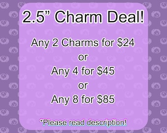 2.5" Acrylic Charm Mix n Match