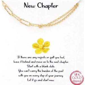 New chapter Necklace, little necklace gift necklace, dainty Necklace Dainty jewelry Signs necklace, friendship necklace, minimalist necklace