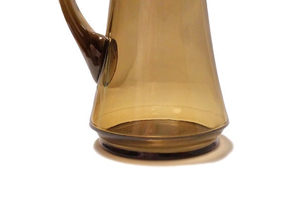 Kanawha Glass Pitcher Pulled Spout Pitcher Vase, Mid-century Modern Pitcher,  Brown Glass Collector, Kanawha Glass Collector, Gift Under 50 