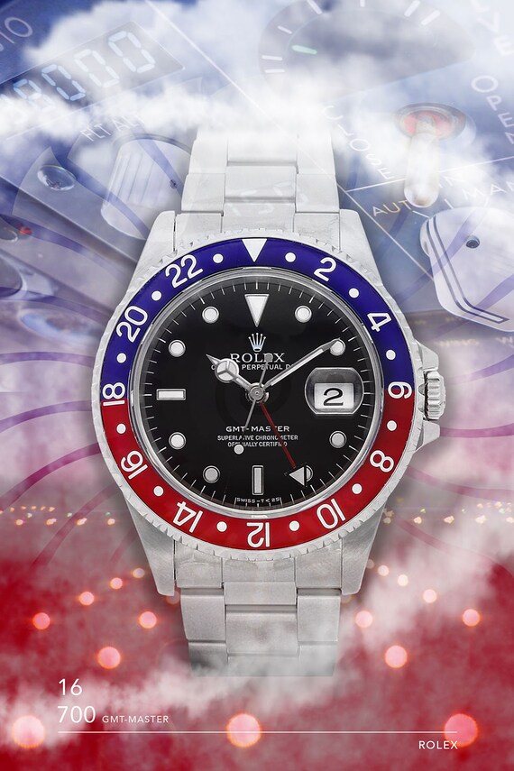 Rolex Gmt-master 116700 Watch Print on Canvas. Bold Graphic | Etsy Hong Kong