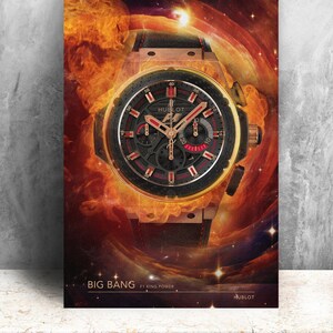 Hublot Big Bang / Ferrari horloge print op canvas. Vette | Etsy Nederland