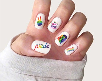 Pride Nails Etsy