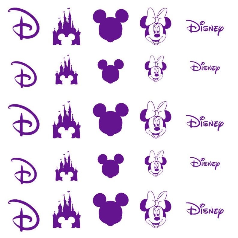 Disneyland Trip Fun Nail Decals / Disney World Trip Nail Art / Etsy