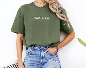 Camiseta del Día de San Patricio de Sláinte / Camiseta gráfica de tostadas irlandesas