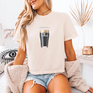 Guinness Pint 'Vitamin G' Women's Boxy Tee | St. Patrick's Day image 6