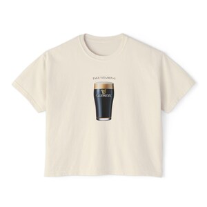 Guinness Pint 'Vitamin G' Women's Boxy Tee | St. Patrick's Day image 2