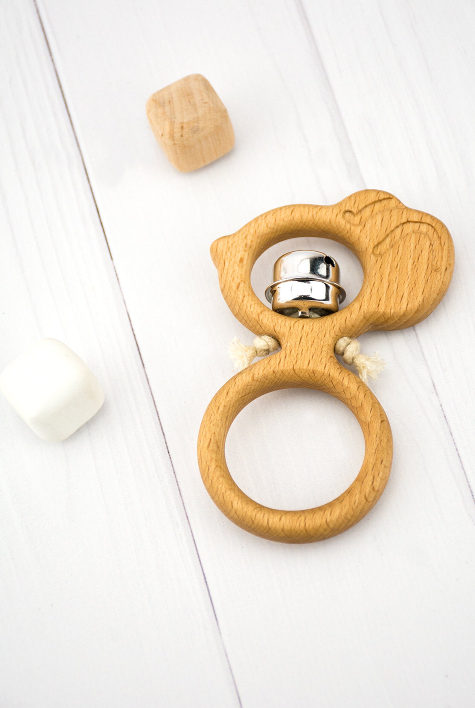 Mouse Rattle. Rattle With Bell. Hand Carved Rattles. Organic Etsy