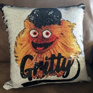 animal sequin pillow