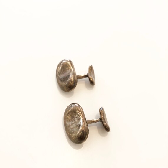 Tiffany Elsa Peretti Silver Cufflinks