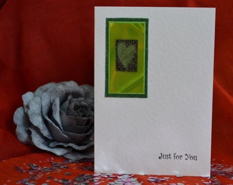 Handmade Just For You Card