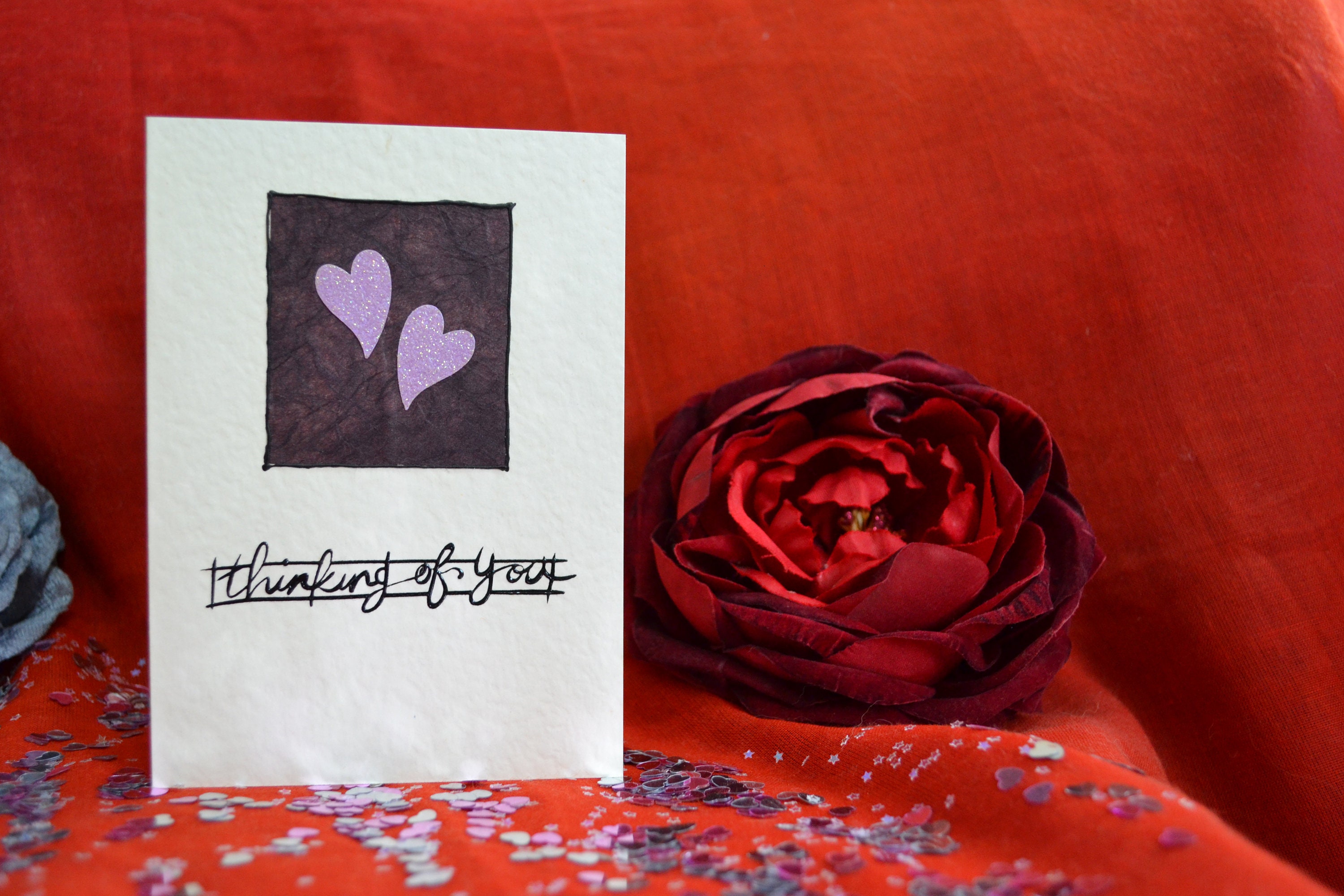 Handmade Thinking of You Card for special occasions  Etsy
