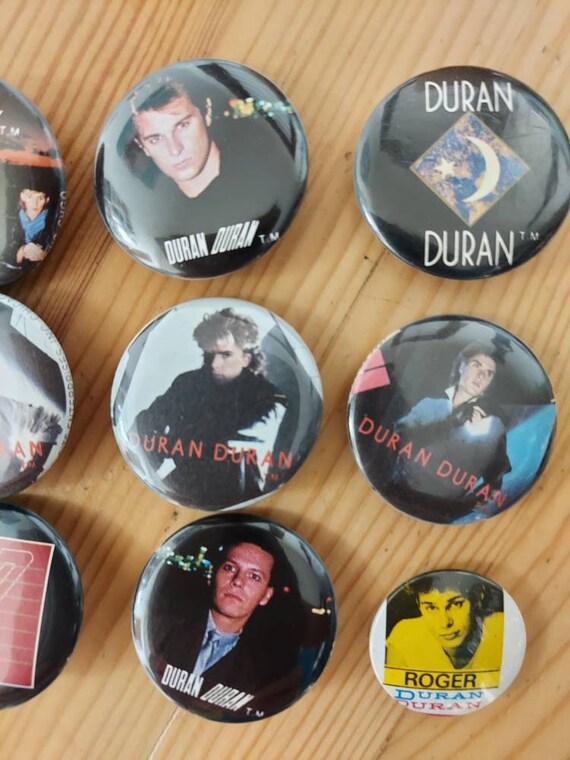 80s John Taylor Of Duran Duran 4 Pinback/button Set By Duran Duran