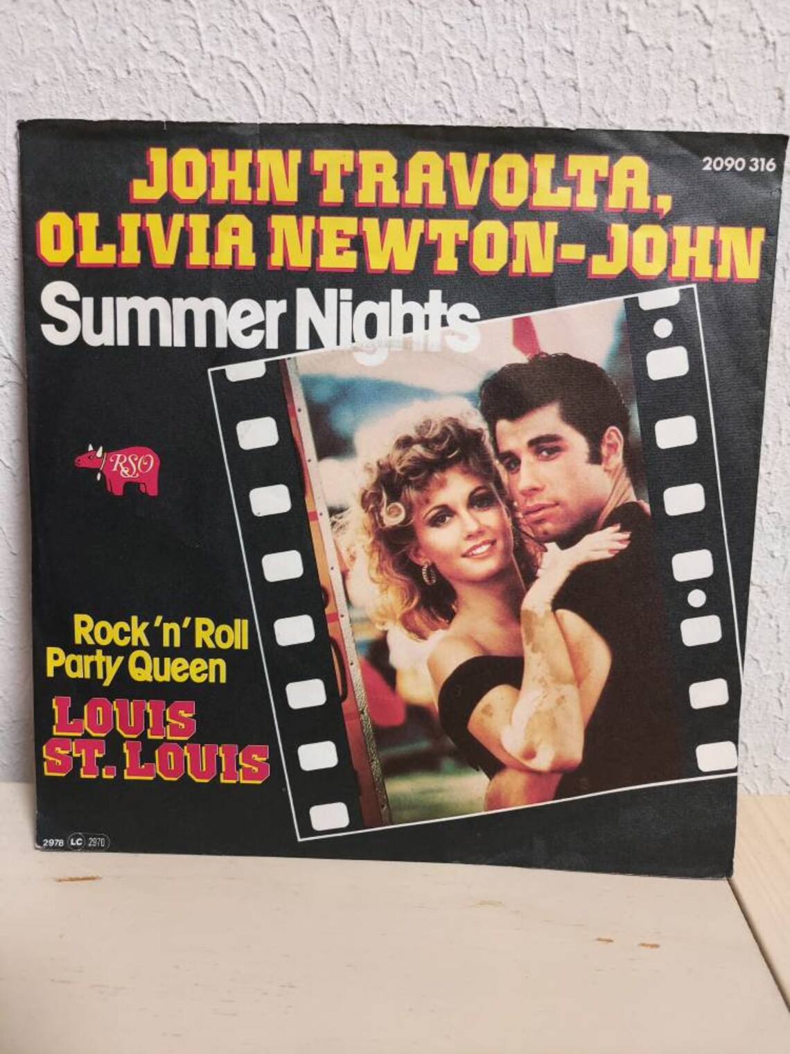 GREASE Vinyl Single From 1978 Etsy