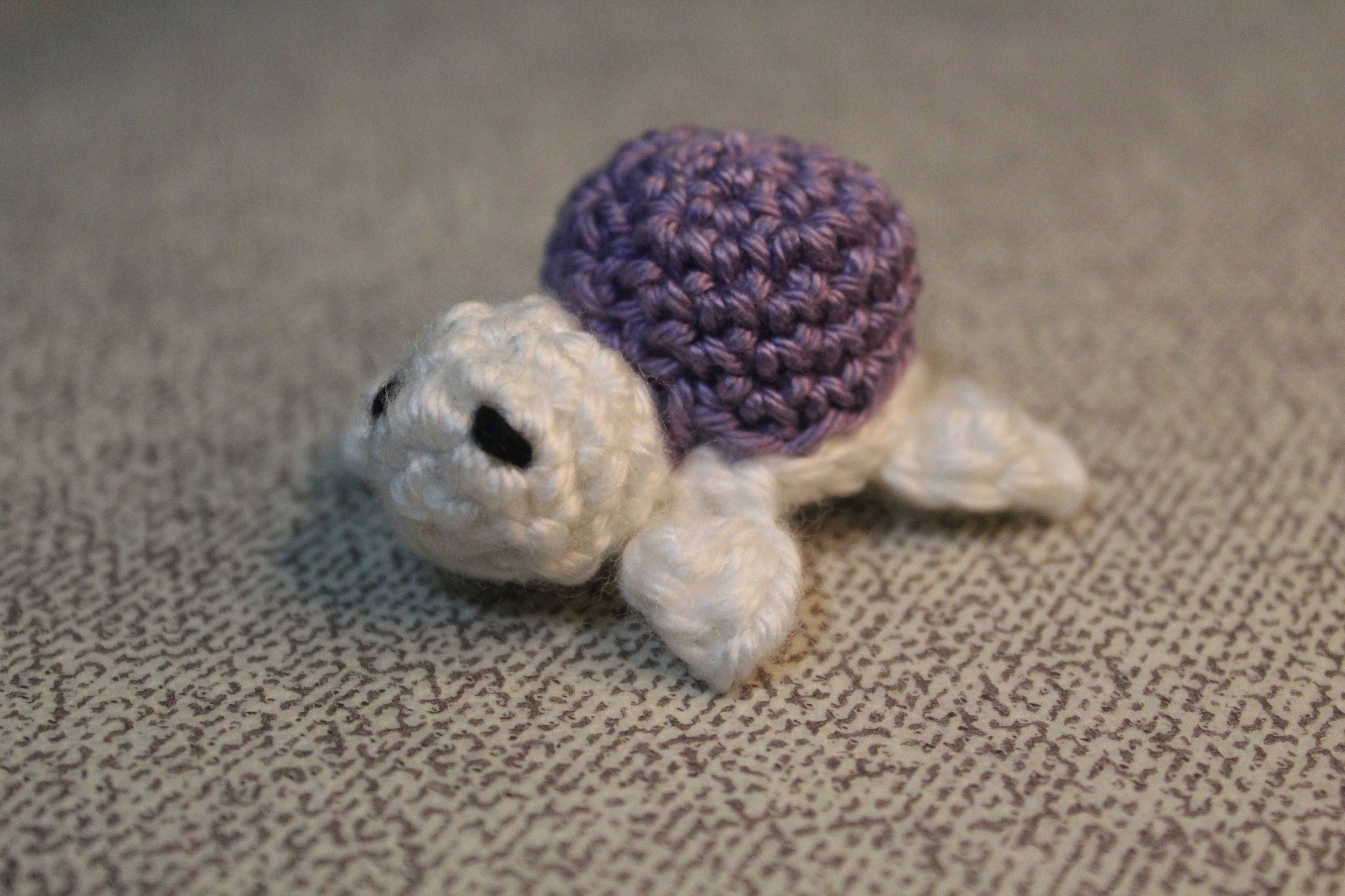 Purple Shell Crochet Turtle - Etsy Israel