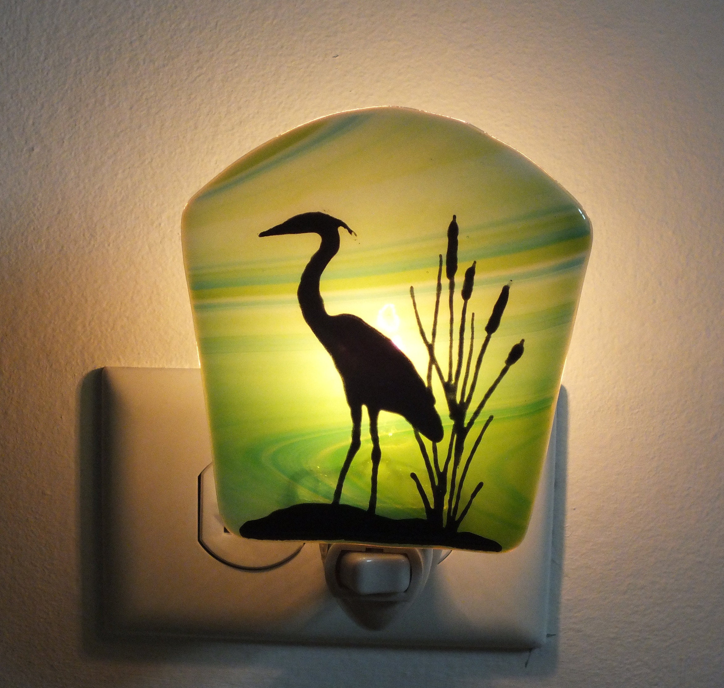 Glass Night Light Etsy