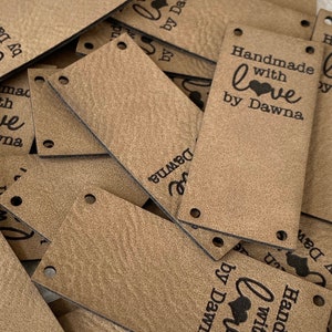 Faux Leather Tags, Clothing Labels, Leather Labels, Custom Leather Label, Clothing Tags, Custom Labels, Garment Labels, Fabric Labels