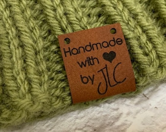 Custom Tags for Hand Made | Handmade With Love | Knitters Gift | Crochet Labels