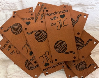 Etiquetas personalizadas de piel sintética para tejidos / Etiquetas de costura personalizadas