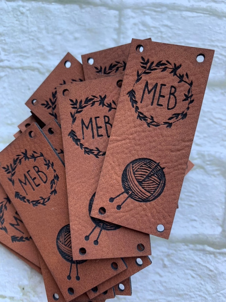 Custom Tags for handmade items Knitting Tag Personalized Etsy