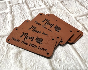 Personalized Labels for Hand Made Items | 2.25x1” Rounded Handmade tags | Knit Blankets