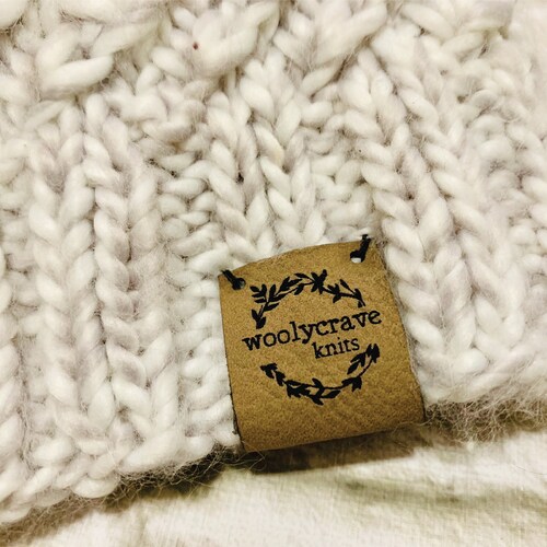 Personalized Knitting Tag Handmade Tags Custom Clothing Etsy