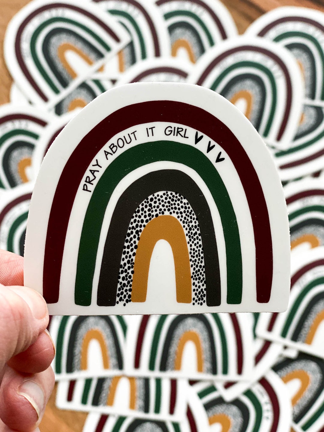 Pray About It Girl Sticker - Etsy