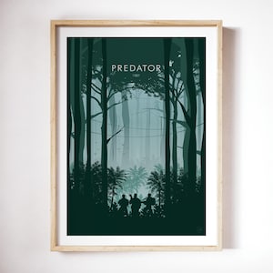 Impressão de pôster minimalista do filme Predator, Arte de parede, Decoração para casa, Pôster de filme, Pôster de parede, Impressão digital, Pôster de sala de estar