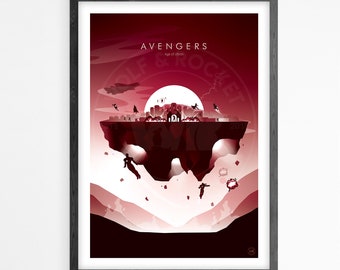 Marvel Avengers Age of Ultron Poster Druck, Filmposter, Wandkunst, minimalistisches Plakat, Filmplakat