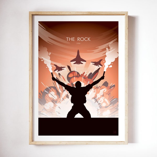 The Rock film poster | minimalist poster | Geek decor  | Home Decor | Wall art | movie Poster