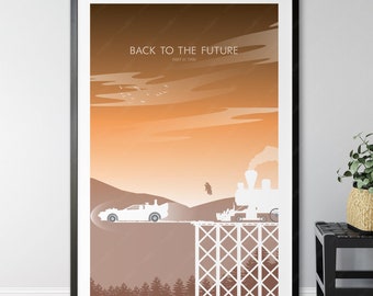 Back To The Future Druck - Teil III, Home Decor Wandkunst