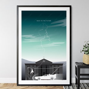 Back To The Future alternative art poster print - Home Decor wall art, Top films