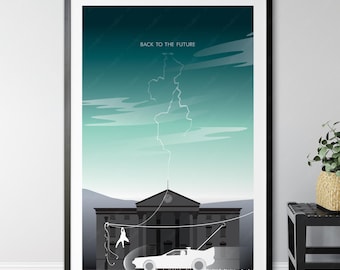 Back To The Future alternative Kunst Poster Druck - Home Decor Wandkunst, Top Filme