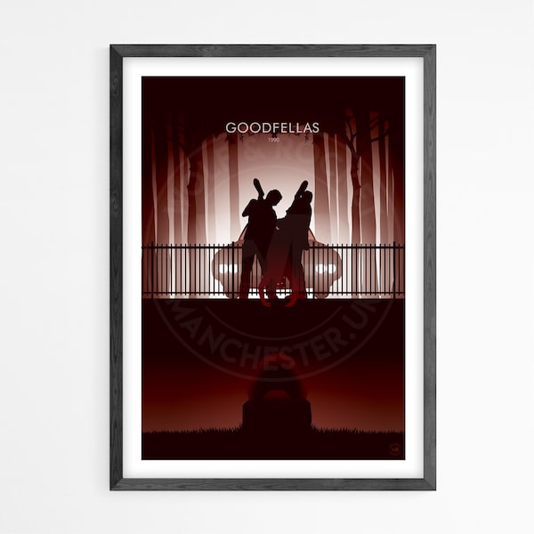 Goodfellas minimalist movie poster print | Geek decor  | Home Decor | Wall art