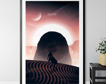 Dune Movie Poster - Minimalistische Wandkunst für Geek & Home Styling