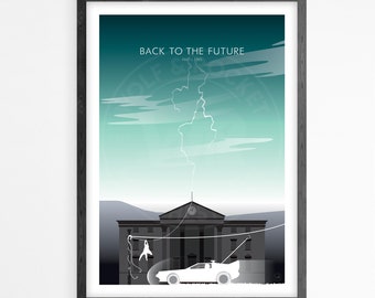 Back To The Future alternative art poster print - Home Decor wall art, Top films