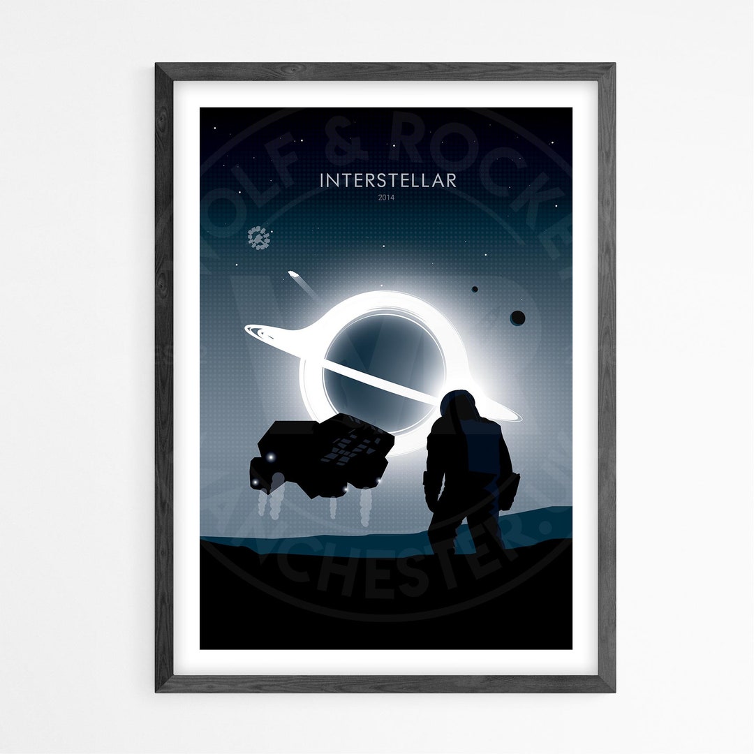 Interstellar Film Poster Minimalist Poster Geek Decor Etsy